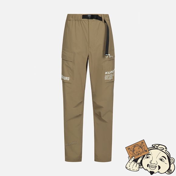 Men Evisu LOGO EMBROIDERY REGULAR FIT CARGO PANTS Kaki | 816RSEGWZ