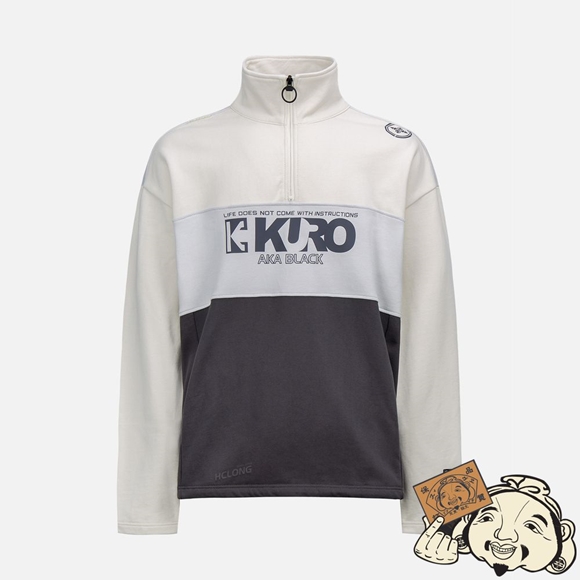 Men Evisu LOGO PRINT POLO NECK SWEATSHIRT MULTIPLE | 927XVGZHC