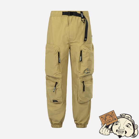 Men Evisu MULTI 3D POCKET JOGGERS Kaki | 510RINJWO