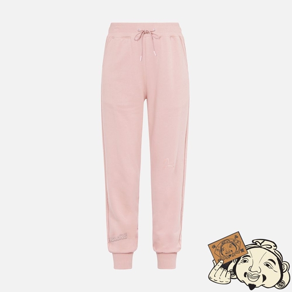 Women Evisu KAMON AND LOGO PRINT SWEATPANTS Rose | 605YIHDJP