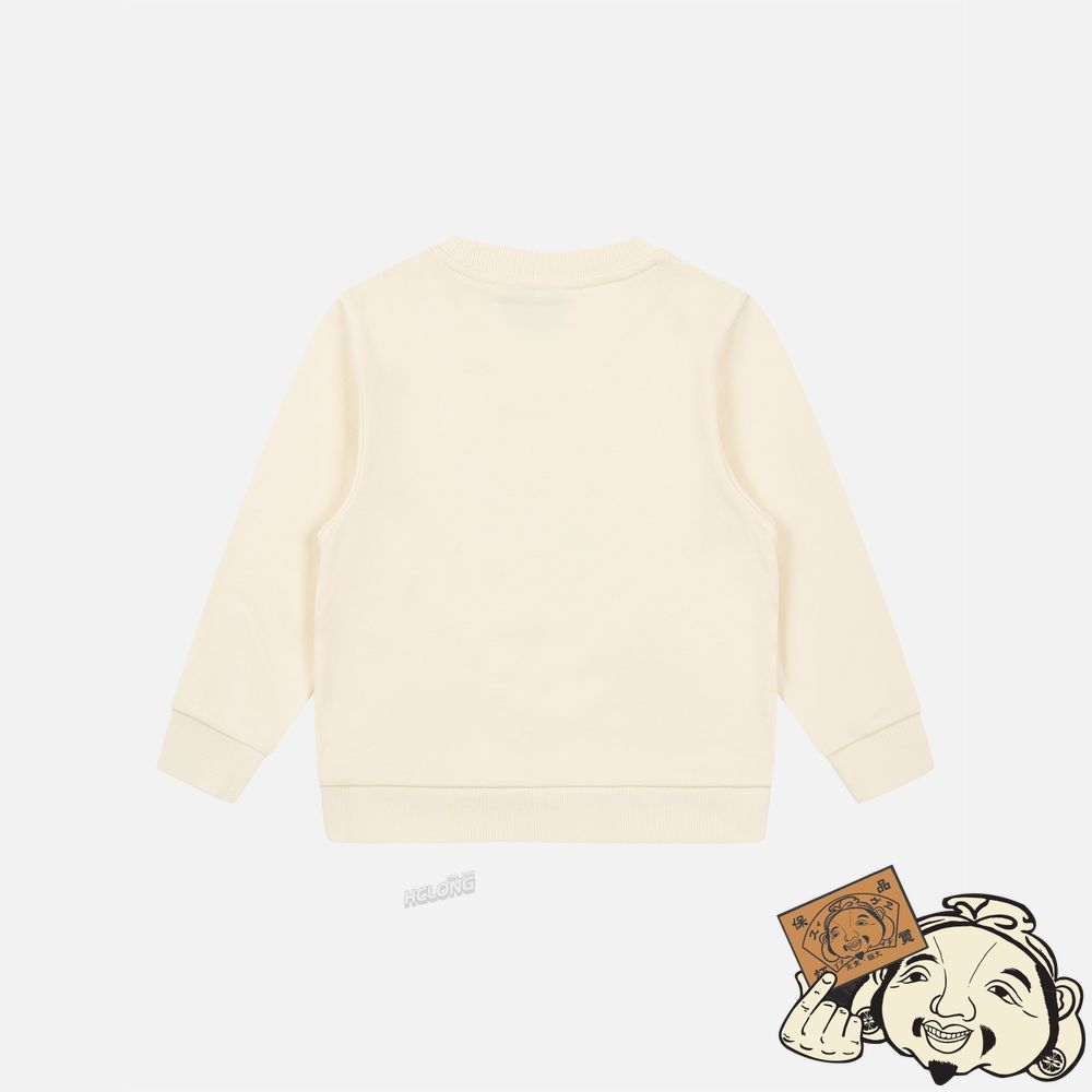Kids Evisu BEAR AND SLOGAN PRINT SWEATSHIRT Blanche | 391KEGSWA