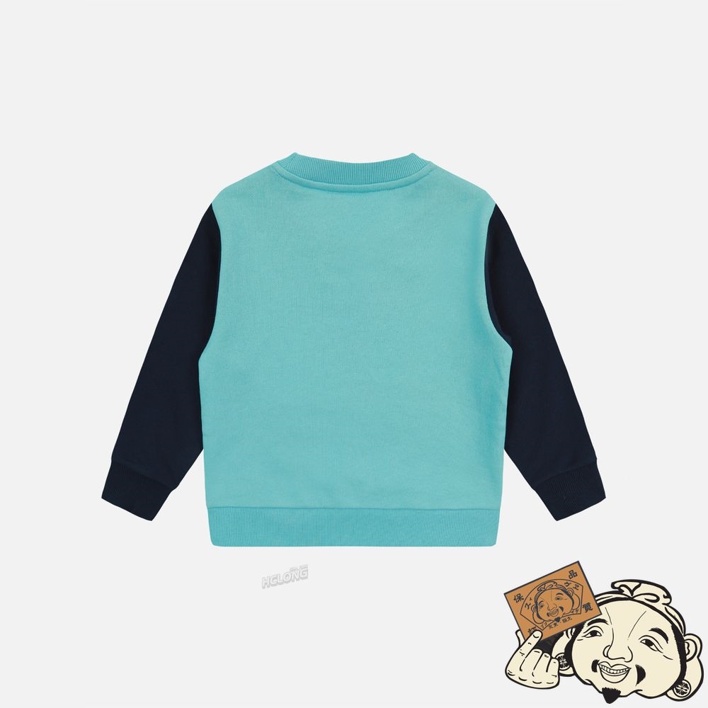 Kids Evisu DARUMA BUDDIES PRINT SWEATSHIRT Bleu | 853TKRSEQ