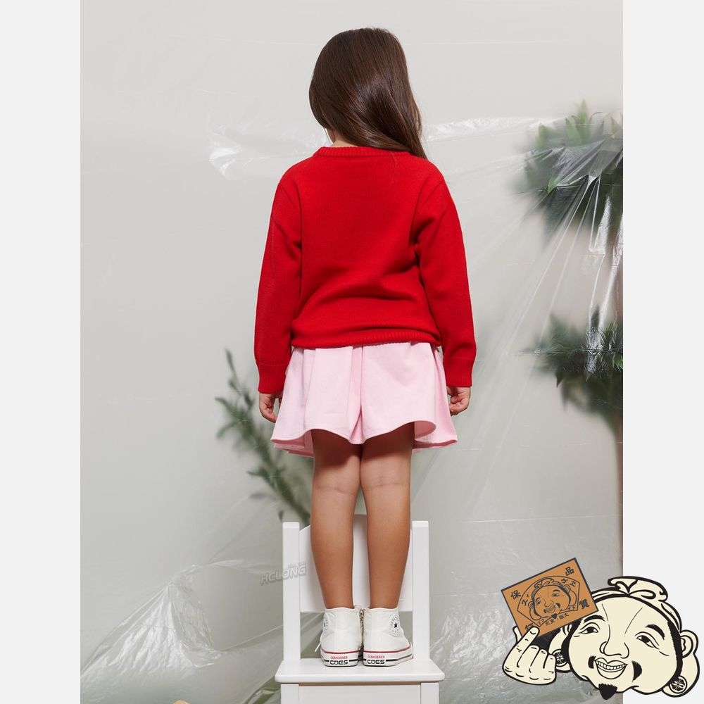 Kids Evisu DARUMA EMBROIDERY SWEATER Rouge | 064BPAGSF