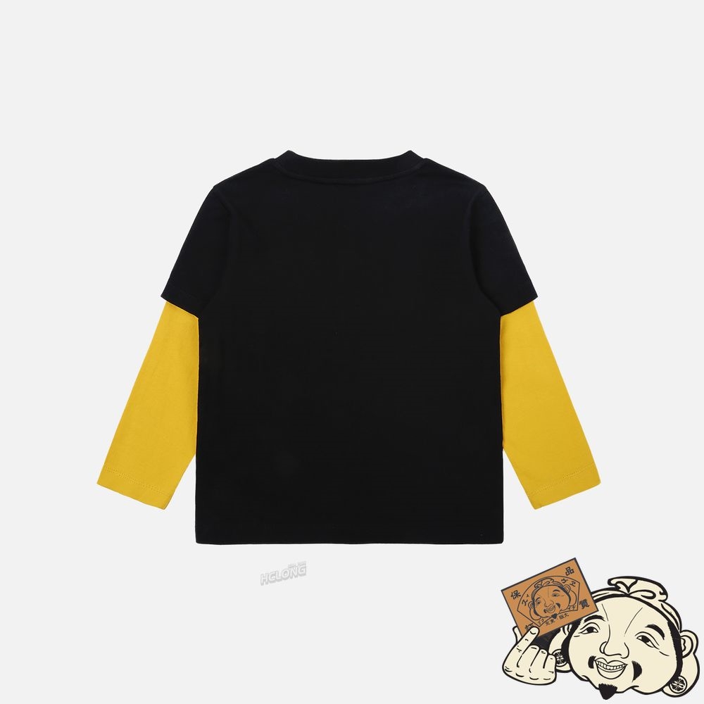 Kids Evisu DARUMA PRINT 2-IN-1 T-SHIRT Noir | 248DUKLAP