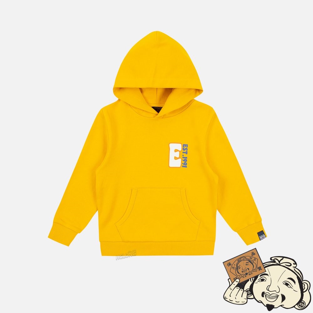 Kids Evisu DARUMA PRINT HOODIE Jaune | 069FNUZHD