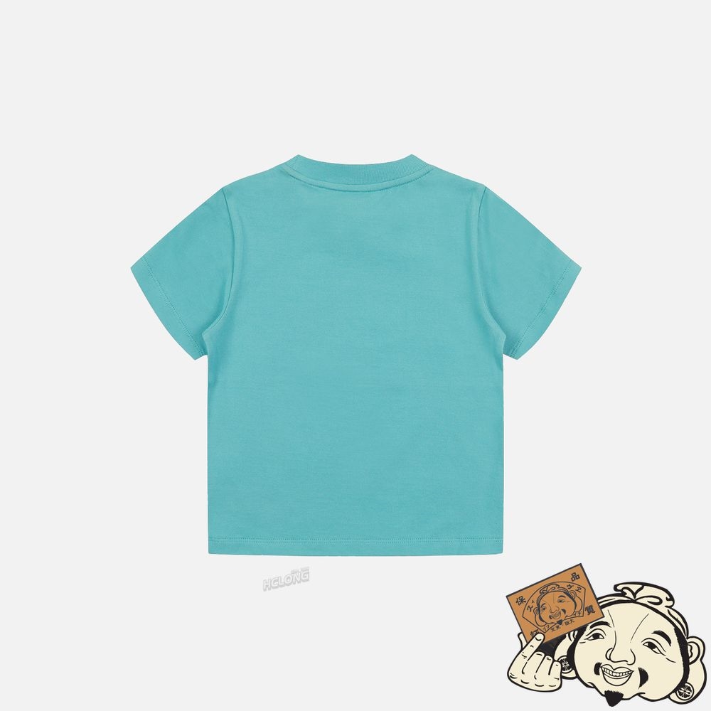 Kids Evisu DARUMA STACKING DOLL PRINT T-SHIRT Bleu | 428EAGDLQ