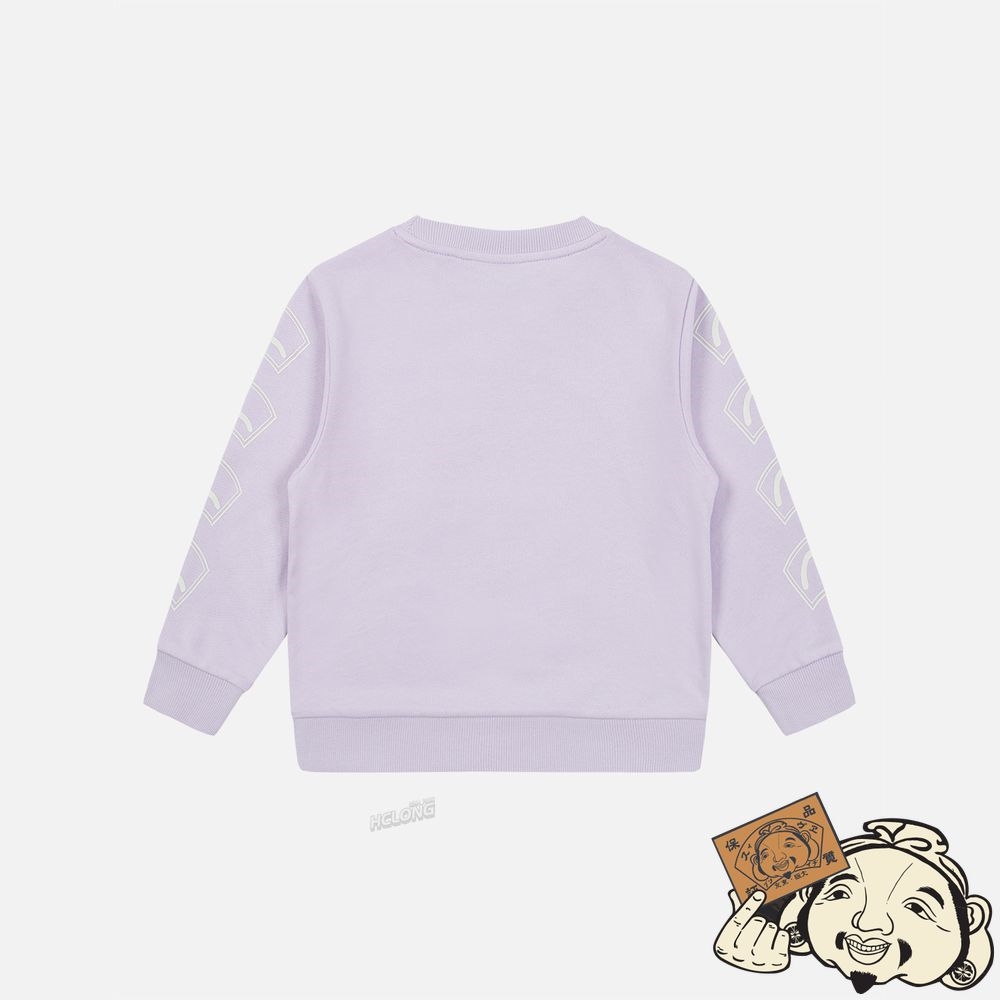 Kids Evisu FORTUNE CAT “HIDE-AND-SEEK” PRINT SWEATSHIRT Violette Clair | 485JMZALW