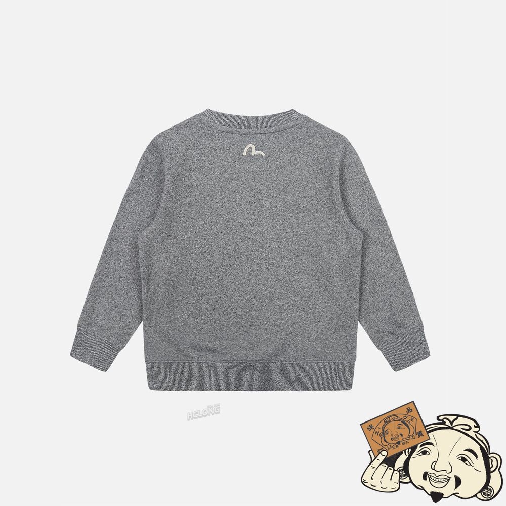 Kids Evisu GODHEAD PRINT SWEATSHIRT Grise | 197TYGRLD