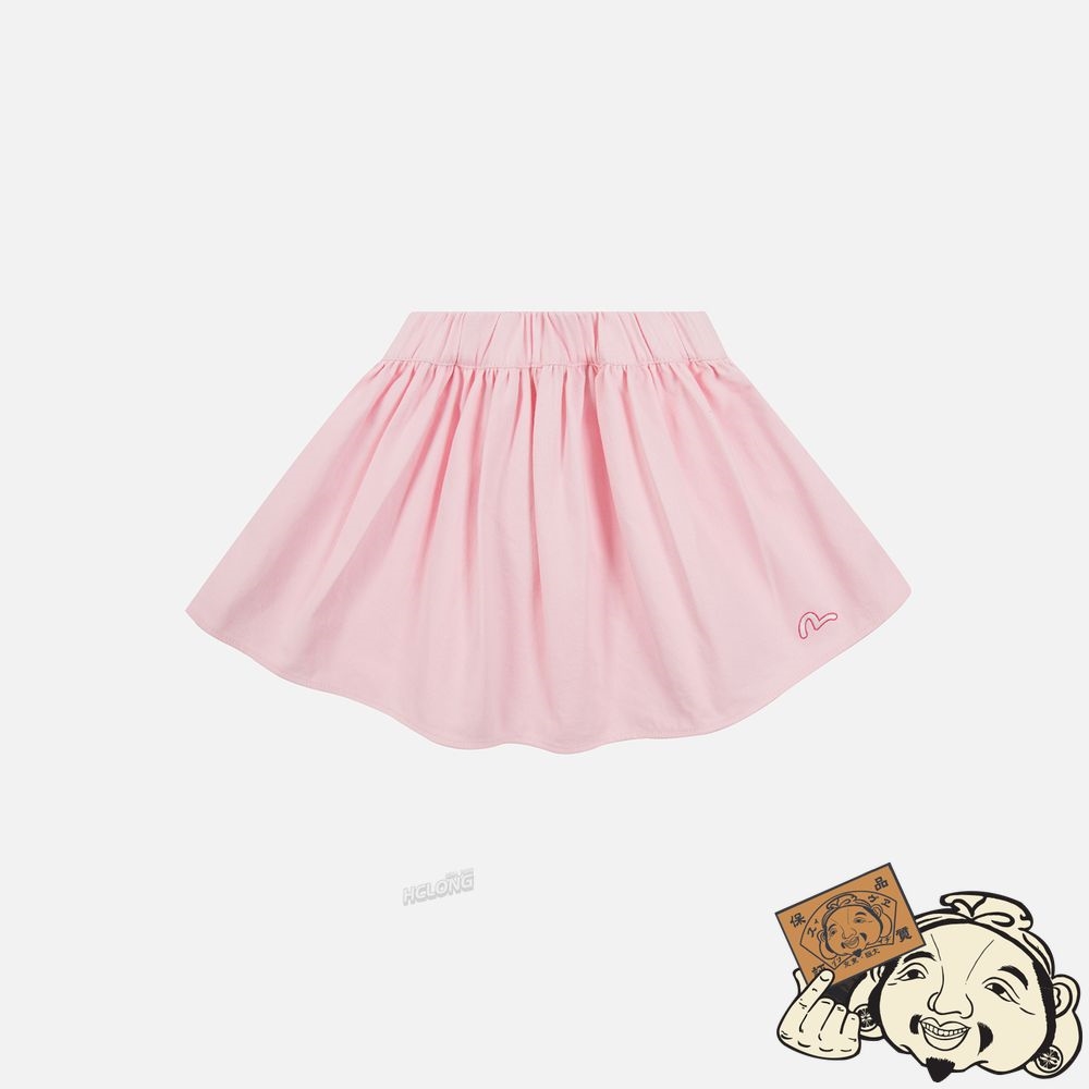 Kids Evisu SEAGULL EMBROIDERY DENIM FLARE SKIRT Rose | 479NRMBVU