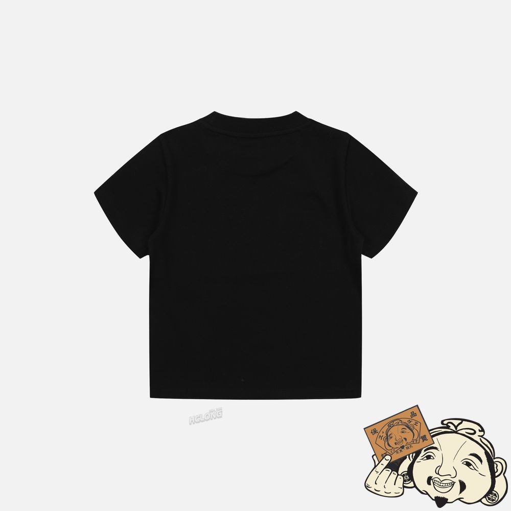 Kids Evisu ZIP-UP DARUMA AND FORTUNE CAT PRINT T-SHIRT Noir | 329VUIOTS