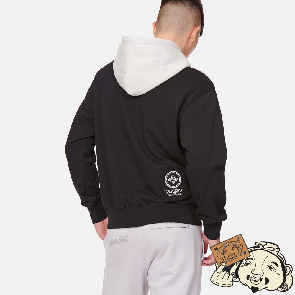 Men Evisu 3D LOGO PRINT HOODIE Noir | 490UCELXK