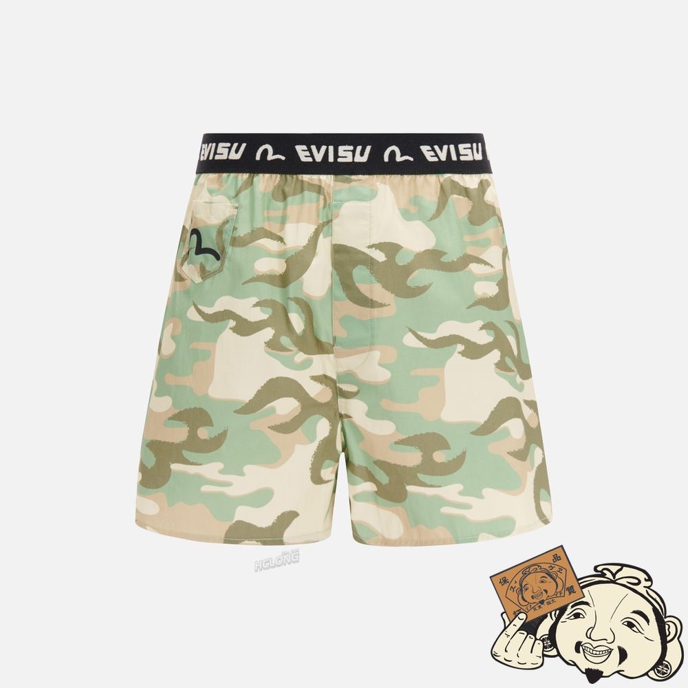 Men Evisu ALLOVER CAMOUFLAGE PATTERN PRINT BOXER SHORTS CAMOUFLAGE | 098AKETBW
