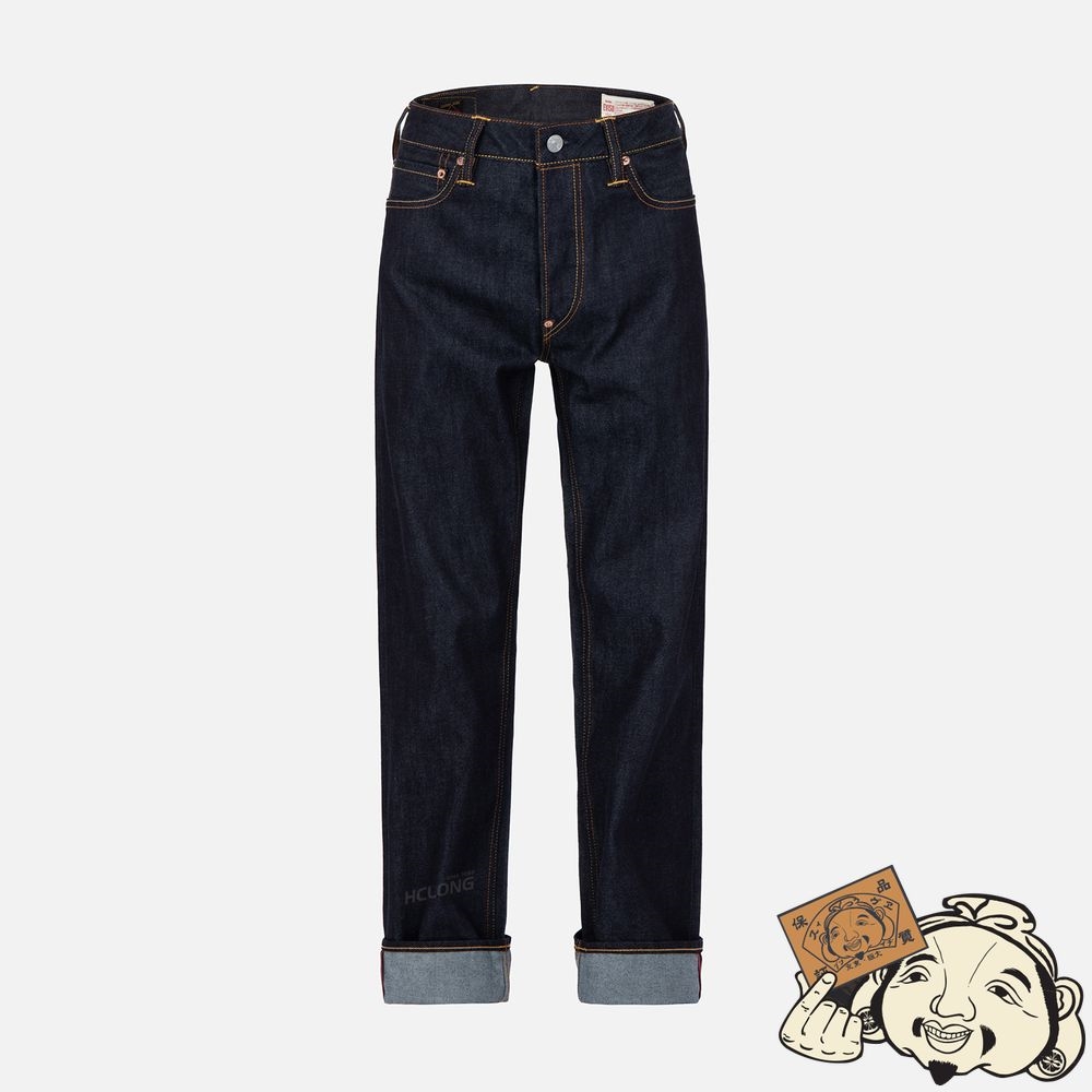 Men Evisu DAICOCK PRINT BAGGY-FIT JEANS #2000 Indigo | 548LEPRWD