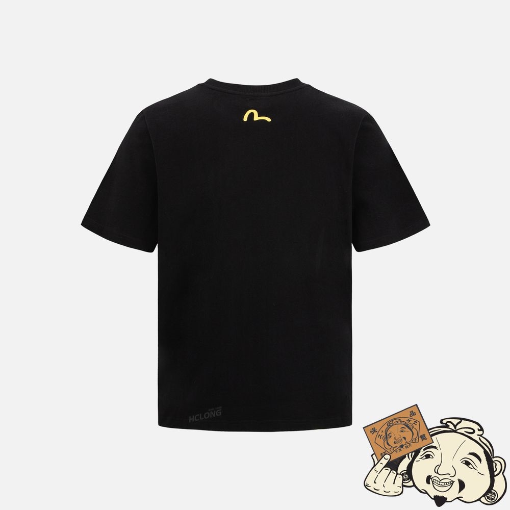 Men Evisu DARUMA BUDDIES TRIO PRINT T-SHIRT Noir | 865EJNMDX
