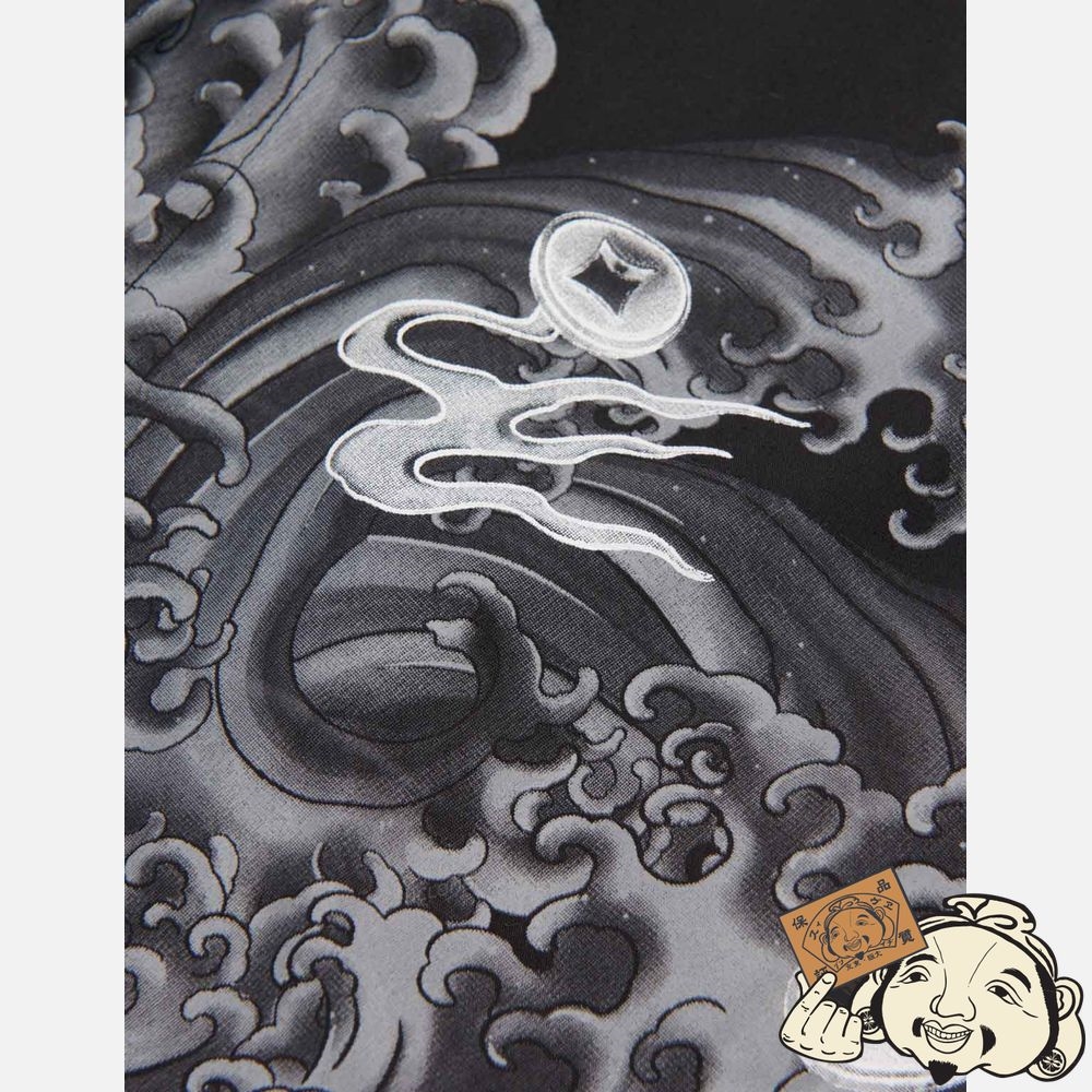 Men Evisu DRAGON-KOI PATTERN PRINT BOXER SHORTS Noir | 325EIBYVC