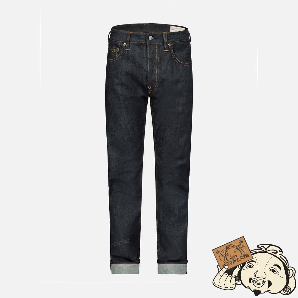 Men Evisu EAGLE-PATTERN DAICOCK EMBROIDERY SLIM-FIT JEANS #2010 Indigo | 145IUBNHM