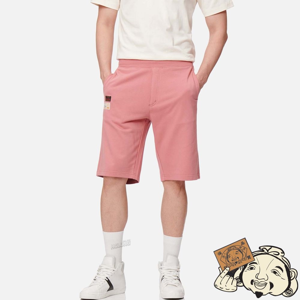 Men Evisu GODHEAD PRINT SWEAT SHORTS Rose | 240CBMYEG
