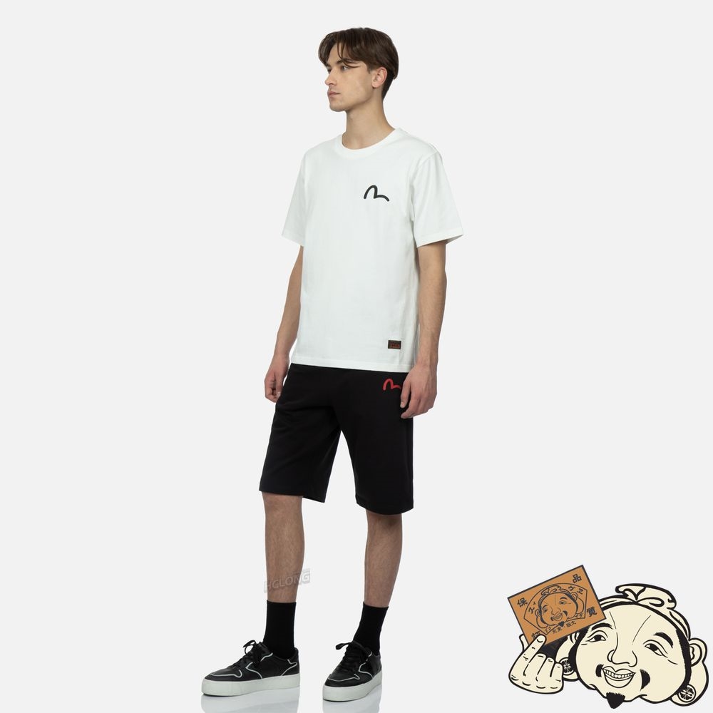 Men Evisu GODHEAD PRINT T-SHIRT Blanche | 620UOQWLY