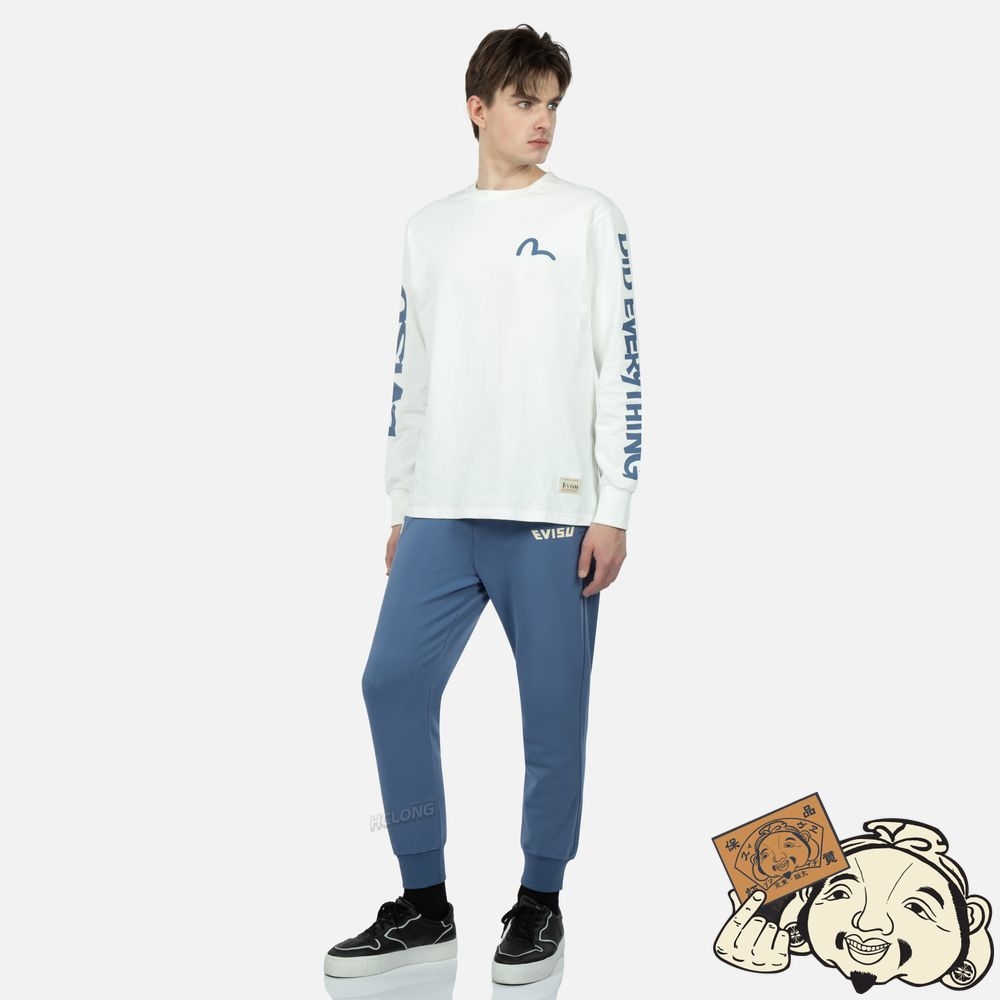 Men Evisu GRAFFITI LOGO PRINT T-SHIRT Blanche | 916DRACLG