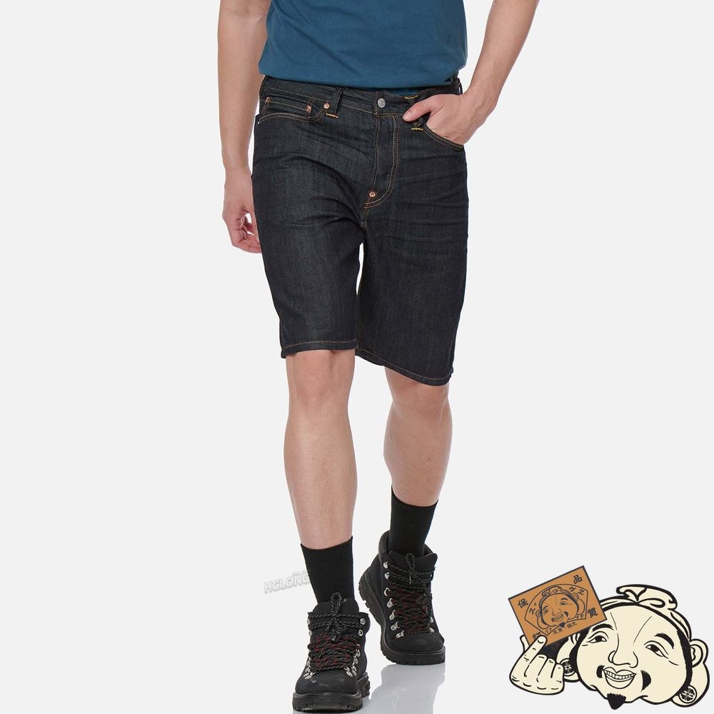 Men Evisu KOMAINU-PATTERN SEAGULL DENIM SHORTS Indigo | 254AKJHFX