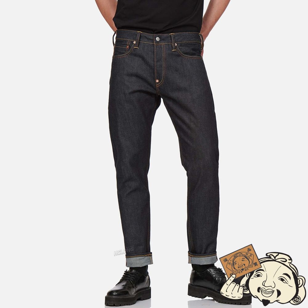 Men Evisu MULTICOLOR DRAGON DAICOCK EMBROIDERED CARROT FIT JEANS #2017 Indigo | 067WUOFTS