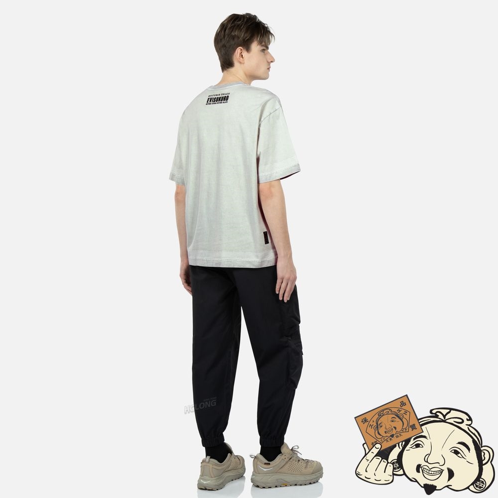 Men Evisu MULTI 3D POCKET JOGGERS Noir | 240DBNVFX