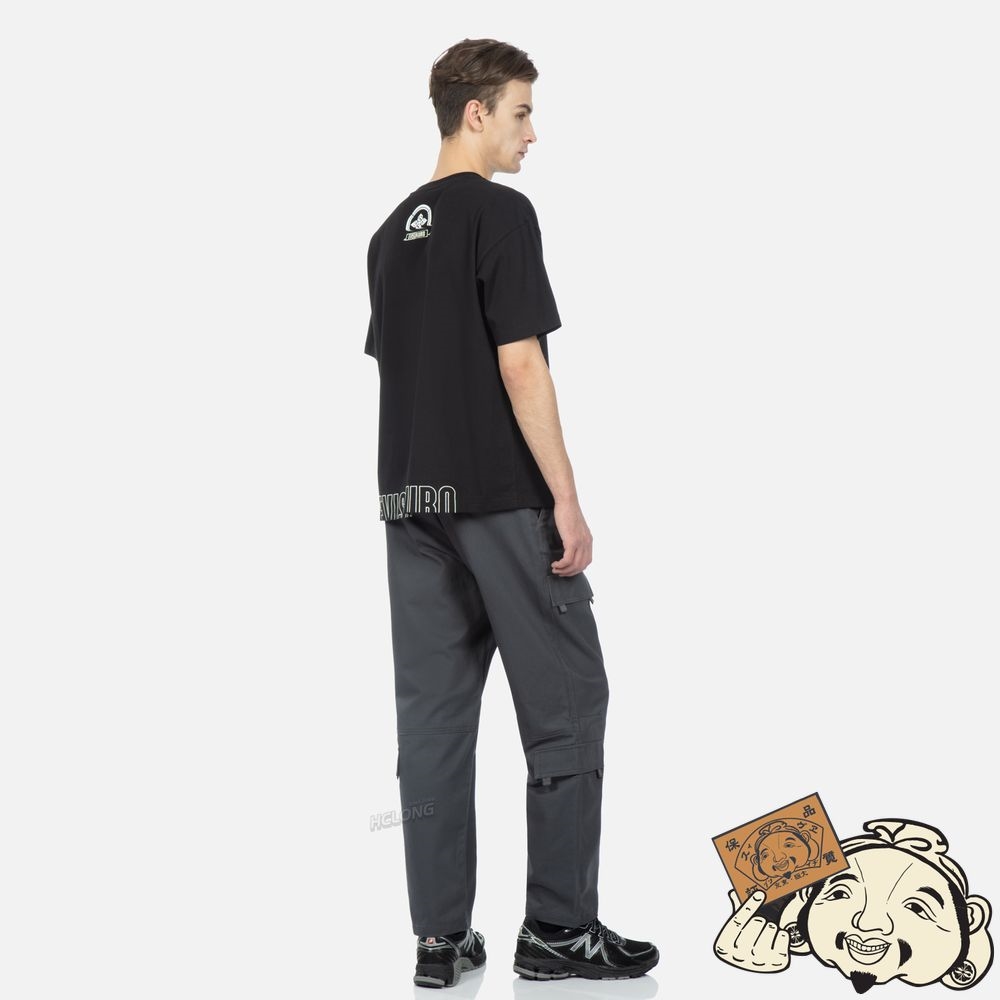 Men Evisu MULTI POCKETS CARGO PANTS CHARCOAL | 293KICSUQ