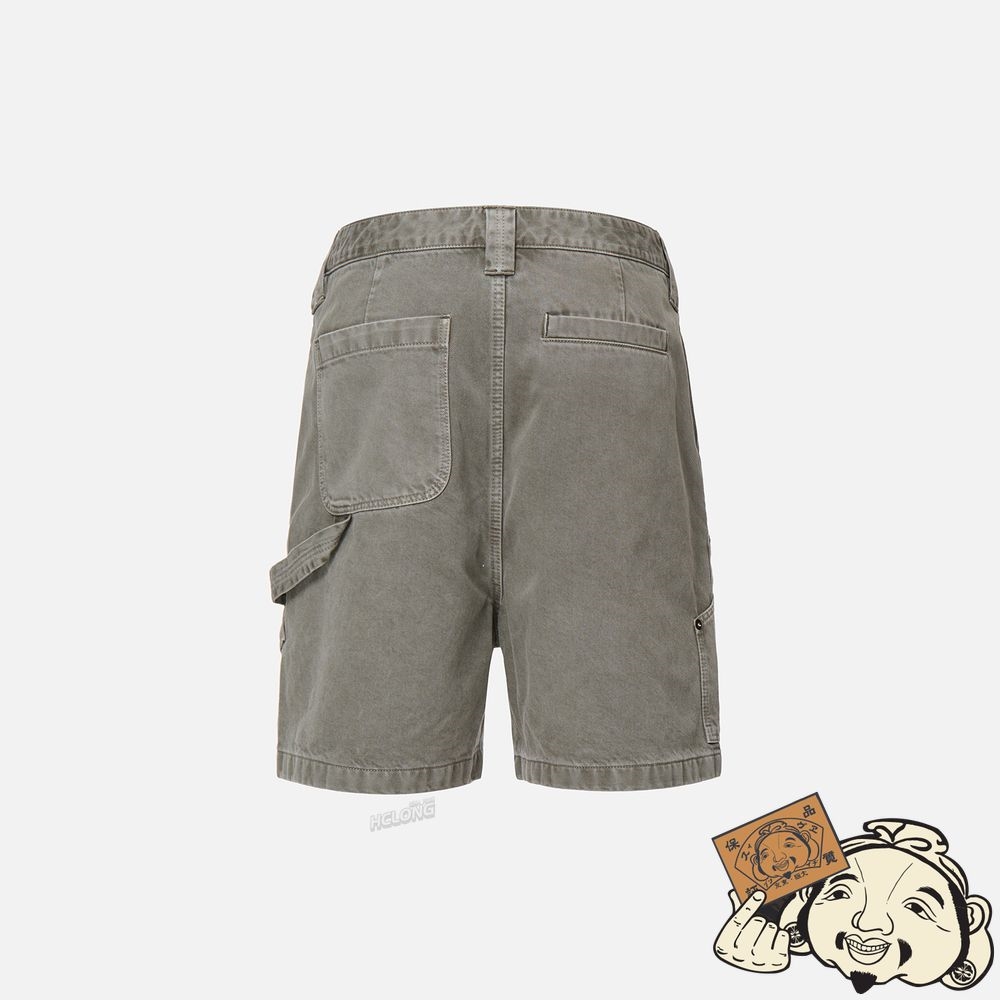 Men Evisu MULTI POCKET VINTAGE DENIM SHORTS Grise | 903JTIDRU
