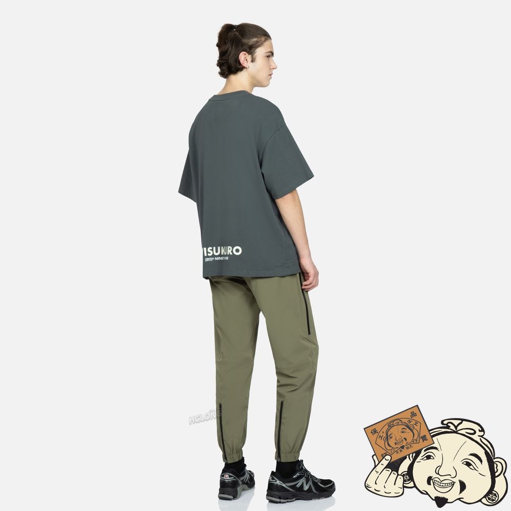 Men Evisu MULTI-ZIPPER UTILITY TAPER PANTS Vert | 389FEKVSC