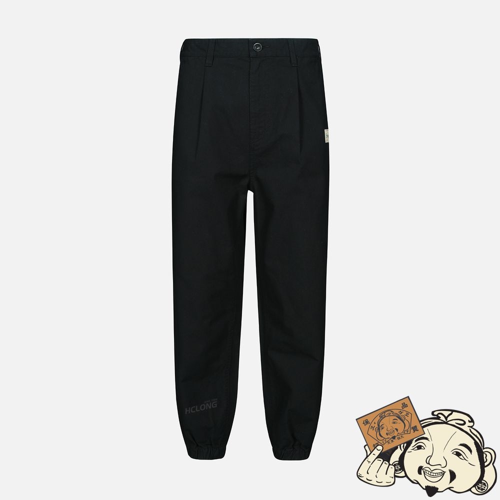 Men Evisu NOMADIC PATTERN LOGO PRINT JOGGERS Noir | 274EJFHUY