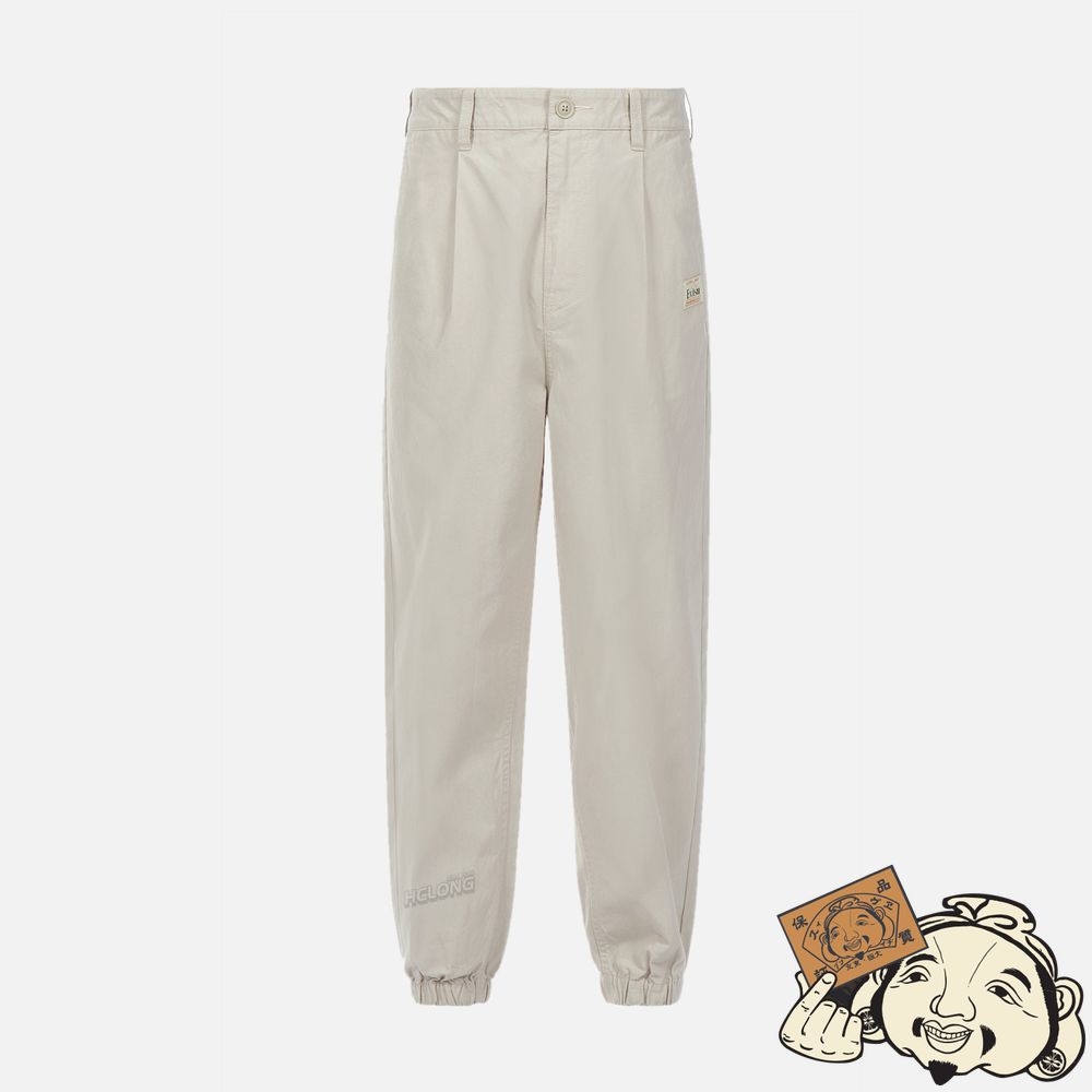 Men Evisu NOMADIC PATTERN LOGO PRINT JOGGERS Kaki | 792SBYMVO