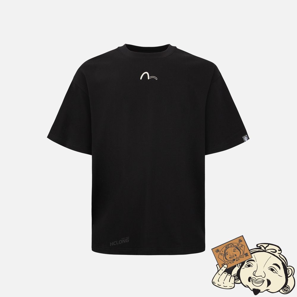 Men Evisu PAISLEY KAMON PRINT T-SHIRT Noir | 194CTXNOW