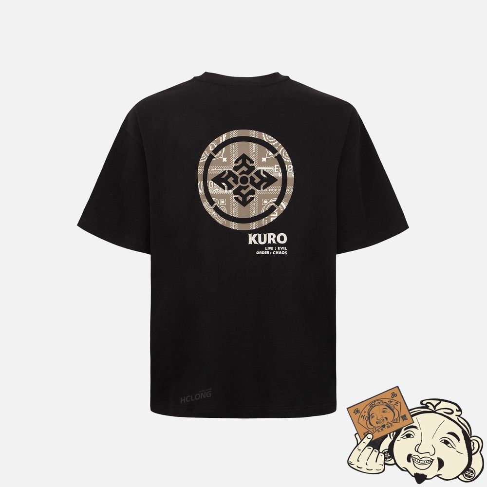 Men Evisu PAISLEY KAMON PRINT T-SHIRT Noir | 194CTXNOW