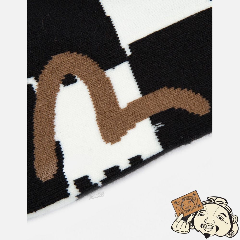 Men Evisu PATTERN AND LOGO JACQUARD LONG SOCKS MULTIPLE | 692HBVKIM