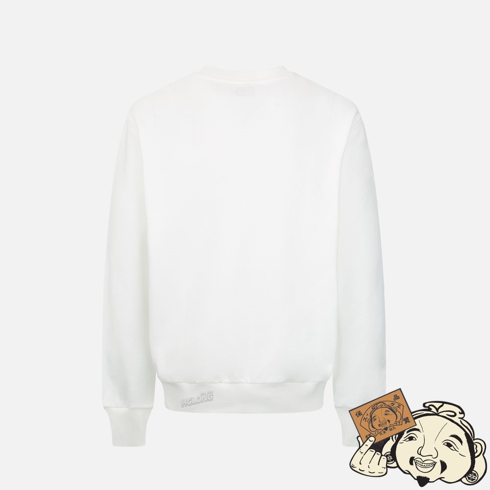 Men Evisu POCKET GRAPHIC PRINT SWEATSHIRT Blanche | 035OPDVMJ