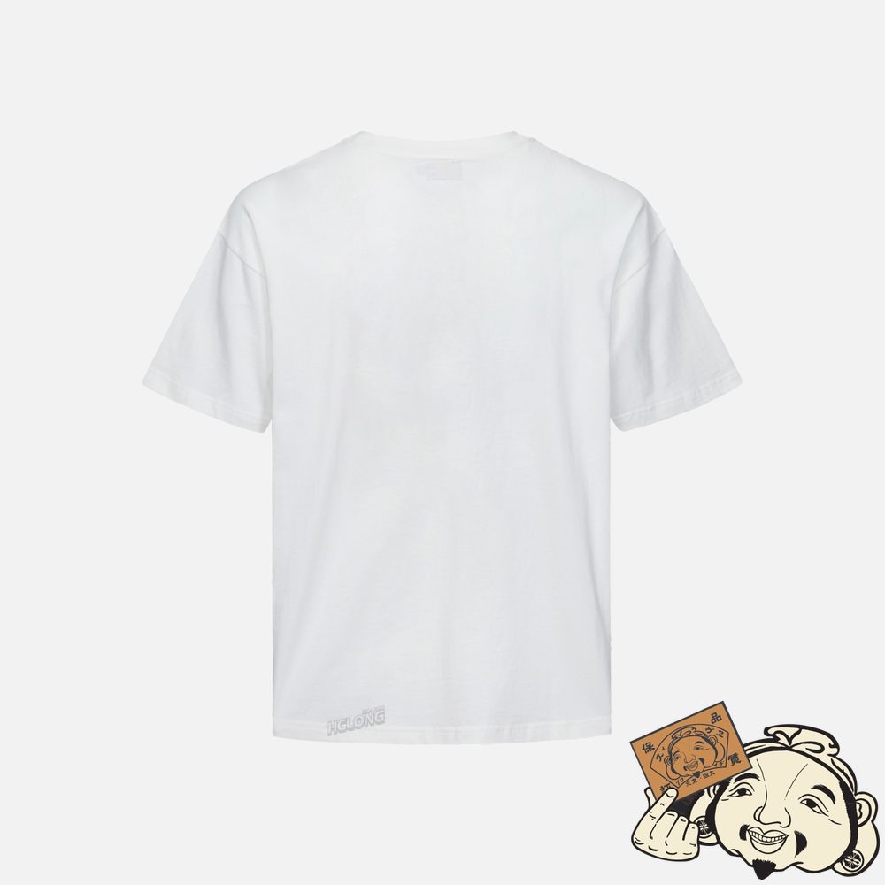 Men Evisu POMPADOUR DARUMA PRINT T-SHIRT Blanche | 765RGXVML