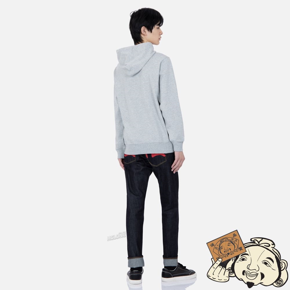 Men Evisu RED SEAGULL CARROT FIT RAW DENIM JEANS #2017 Indigo | 507MRDPZE