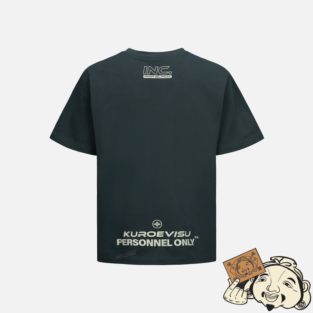 Men Evisu SEAGULL AND LOGO PRINT T-SHIRT CHARCOAL | 829TRLKWU