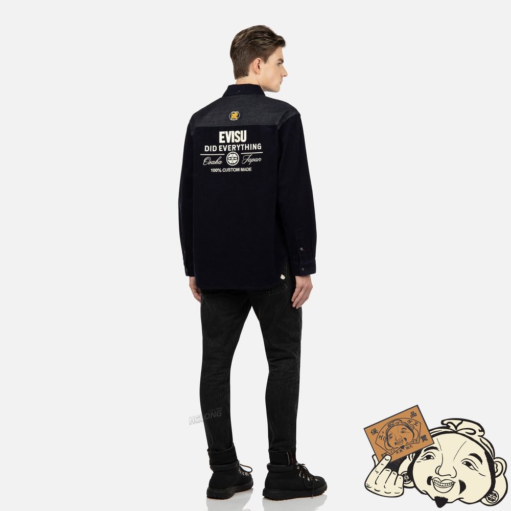 Men Evisu SEAGULL EMBROIDERY CARROT-FIT JEANS #2017 Noir | 148NEWZCD