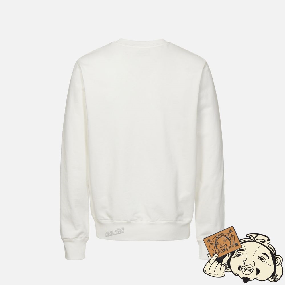 Men Evisu SEAGULL PRINT SWEATSHIRT Blanche | 684RCXUBP