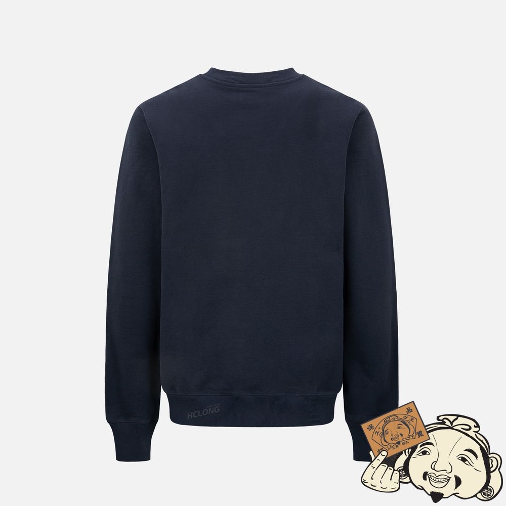 Men Evisu SEAGULL PRINT SWEATSHIRT Bleu Marine | 829UWMQKX