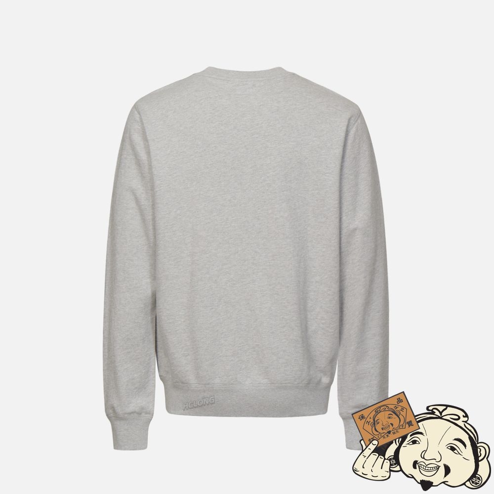 Men Evisu SEAGULL PRINT SWEATSHIRT Grise | 270ELCRJV