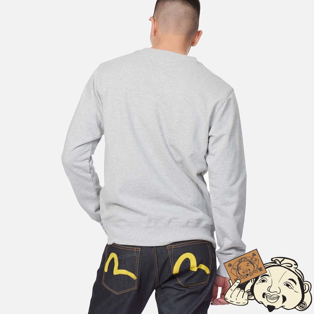 Men Evisu SEAGULL PRINT SWEATSHIRT Grise | 934AYMHNF