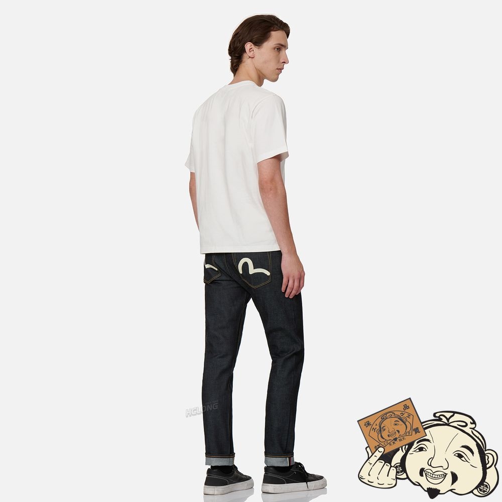 Men Evisu SEAGULL PRINT T-SHIRT Blanche | 596NIACTP