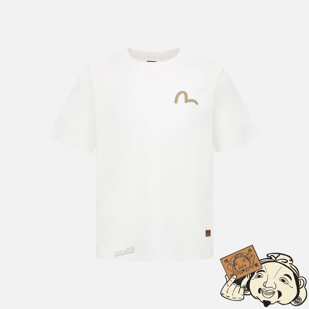 Men Evisu SEAGULL PRINT T-SHIRT Blanche | 596NIACTP