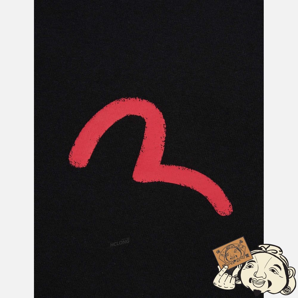 Men Evisu SEAGULL PRINT T-SHIRT Noir | 510WTGZBQ
