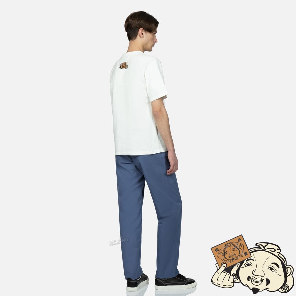 Men Evisu TAIKO DARUMA SEAGULL PRINT T-SHIRT Blanche | 285BNIKXH