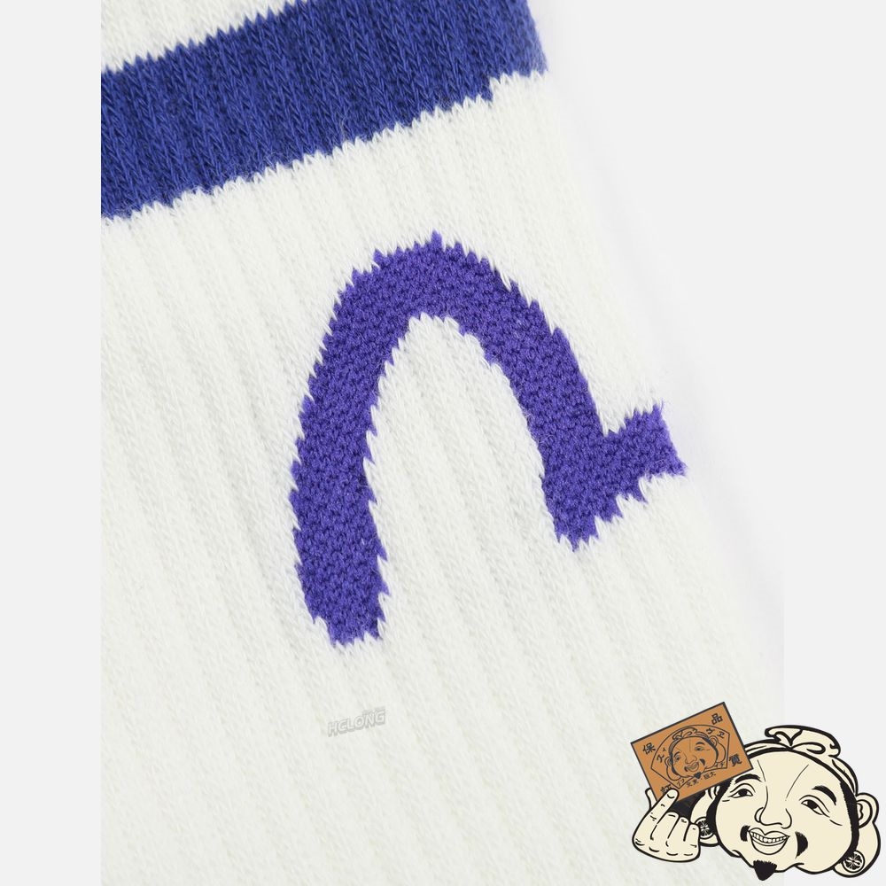 Men Evisu THREE-PACK SEAGULL AND LOGO JACQUARD LONG SOCKS MULTIPLE | 078PRGVQY