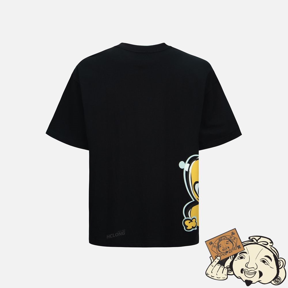 Men Evisu TRANSFORMING DARUMA PRINT T-SHIRT Noir | 682SZEPLC