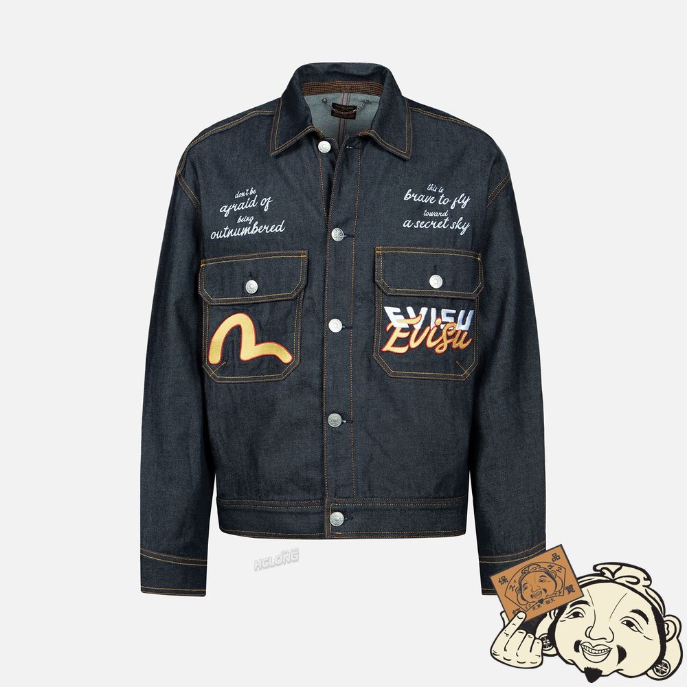 Men Evisu “KOI PLAYING IN WAVES